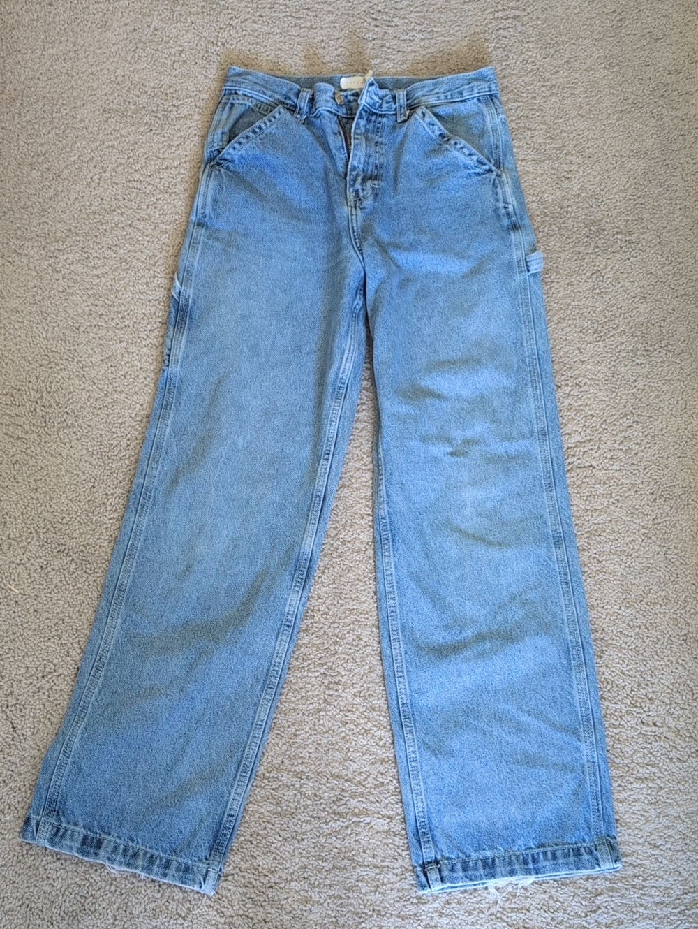 Topshop Light Wash Boyfriend Jeans